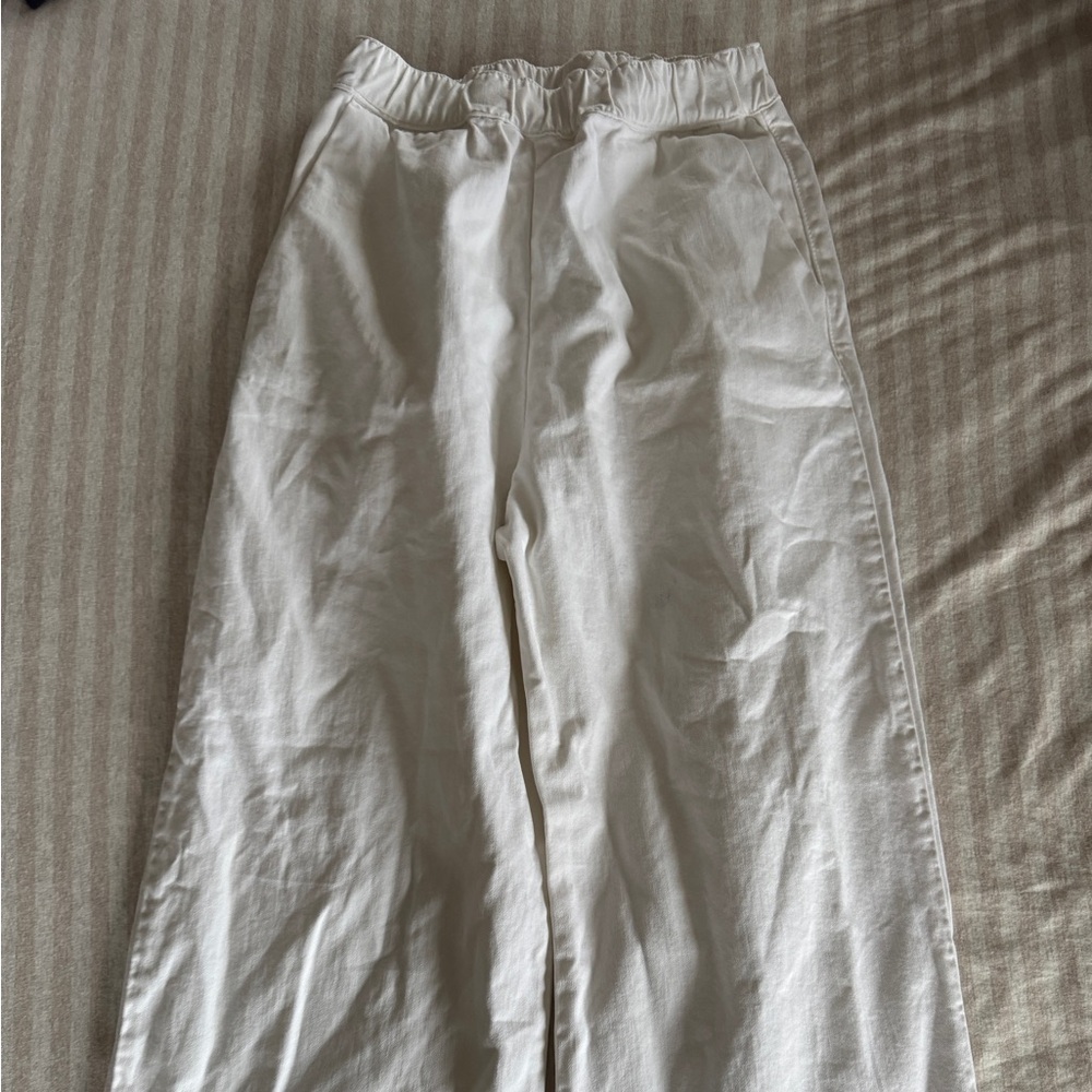 Rudy Jude White Wide-Leg Pants